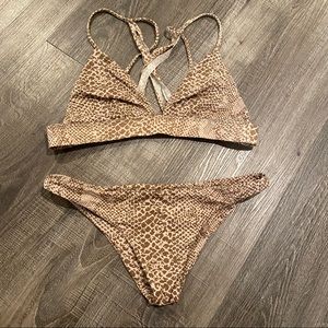 Acacia Snake Print Bikini